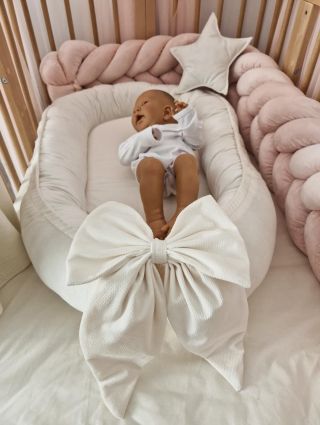 ✨ Novinka ✨ Minimalistické hniezdo bez volánov,vhodné aj pre chlapčeka🤎...